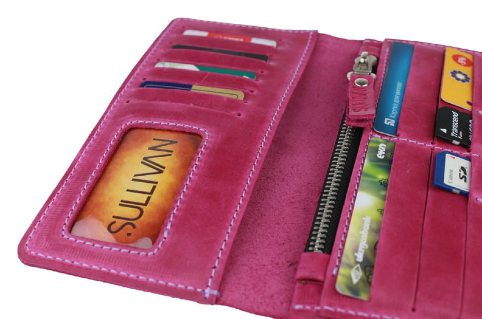 Гаманець жіночий шкіряний SULLIVAN 80254(8) фуксія