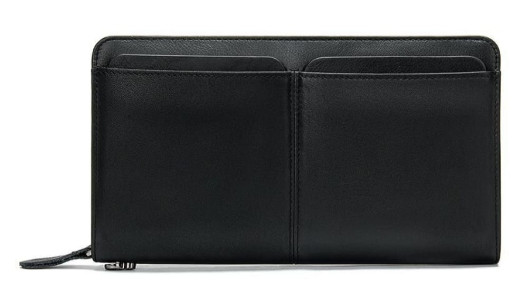 Чоловік клатч-барсетка з ремінцем на руку Vintage 14656 Чорний