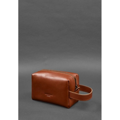 Leather cosmetic bag 5.0 Light brown