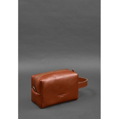 Leather cosmetic bag 5.0 Light brown