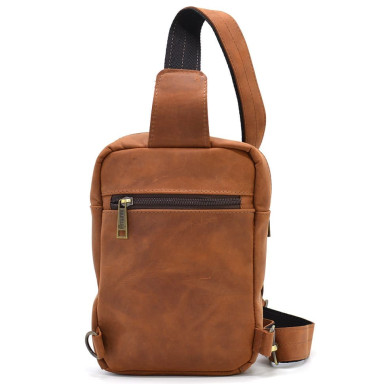 Sling backpack for one harness RB-0604-3md TARWA horse leather