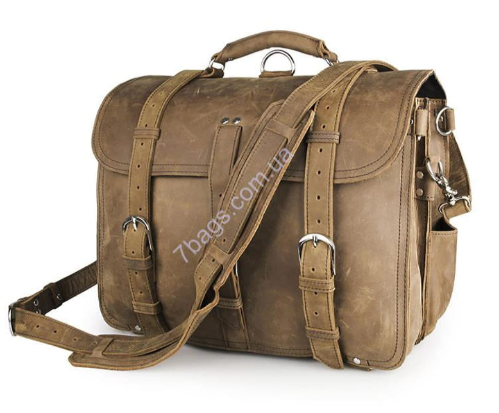 Надійний портфель з натуральної шкіри John McDee JD_7072B