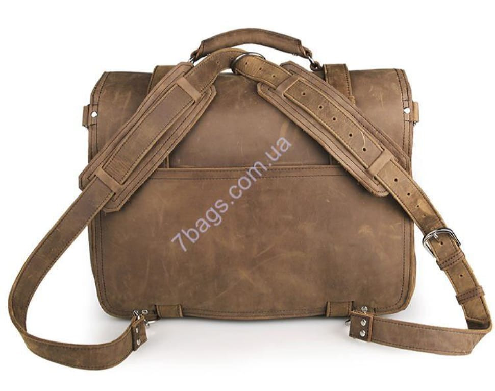 Надійний портфель з натуральної шкіри John McDee JD_7072B