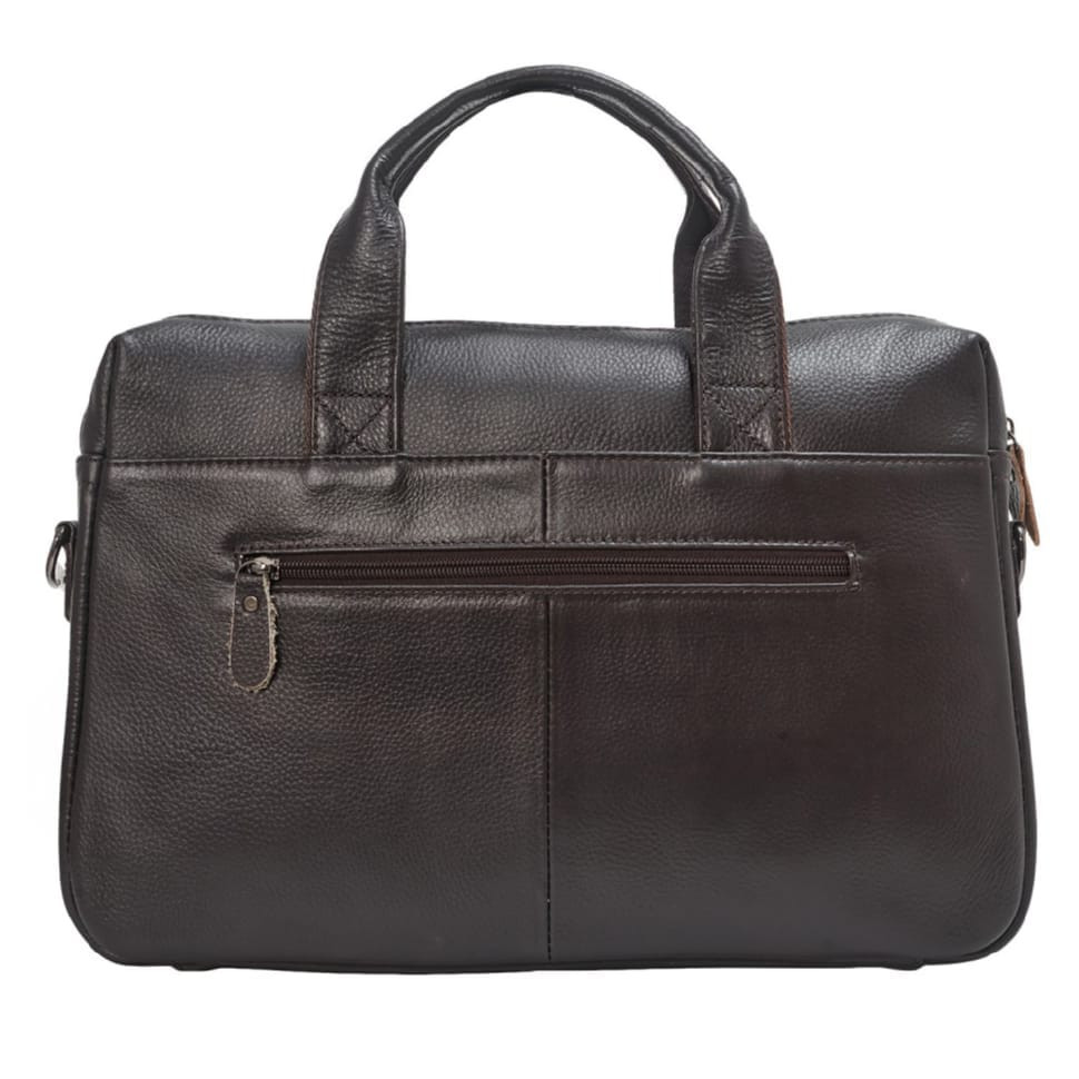 Портфель мягкий кожаный BUFFALO BAGS 7122C коричневый флотар