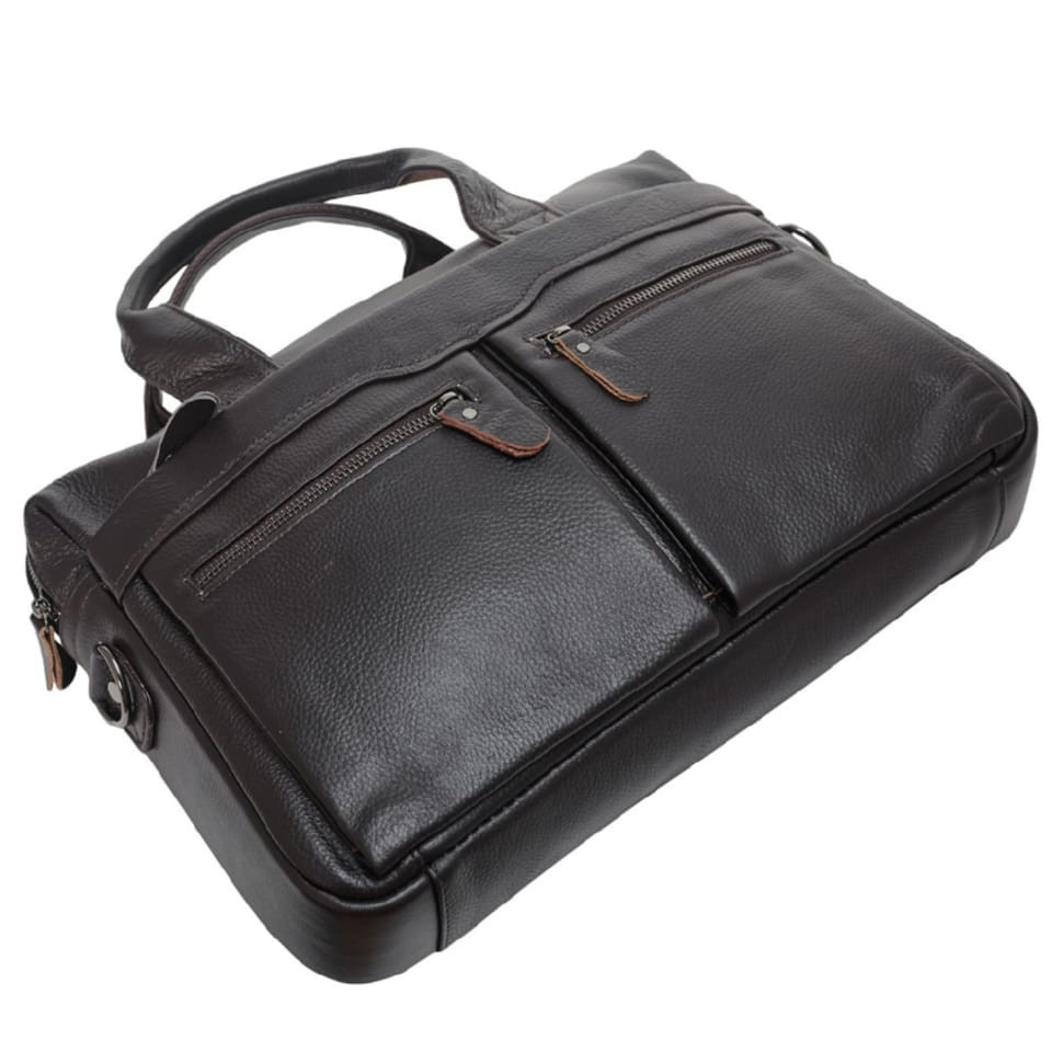Портфель мягкий кожаный BUFFALO BAGS 7122C коричневый флотар