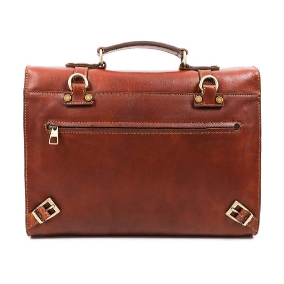 Шкіряний портфель рюкзак - The Glass Menagerie - коньяк Time Resistance 5228401