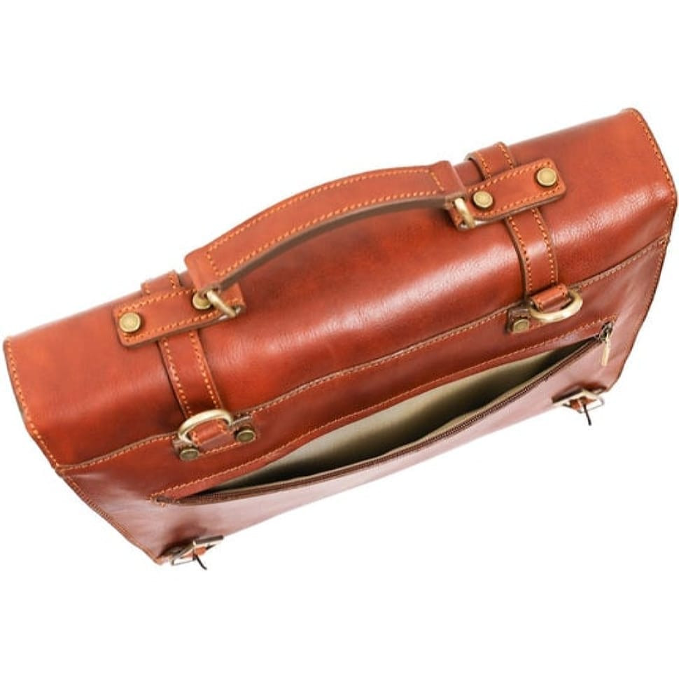 Шкіряний портфель рюкзак - The Glass Menagerie - коньяк Time Resistance 5228401