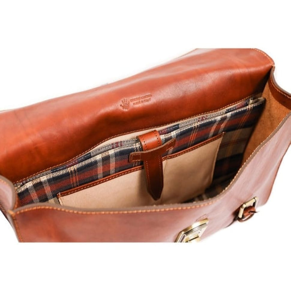 Шкіряний портфель рюкзак - The Glass Menagerie - коньяк Time Resistance 5228401