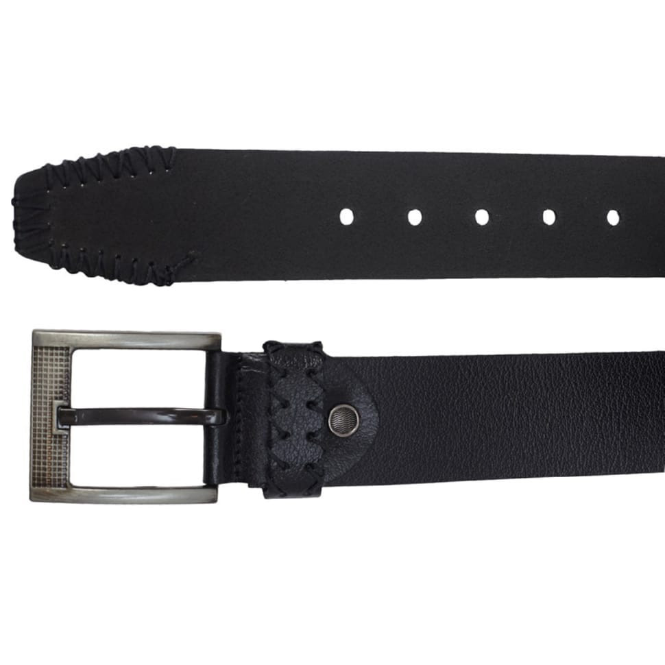 Ремінь шкіряний GRASS джинси 5 см 723-01 чорний