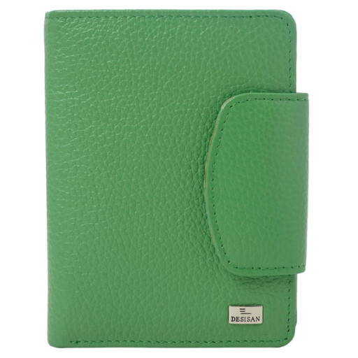 Кошелек женский кожа Desisan 086-651 зеленый флотар