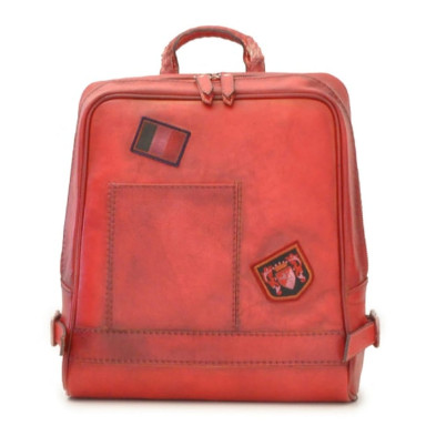 Pratesi BCL102 - Firenze Laptop Backpack in cow leather B102 Bruce Cherry