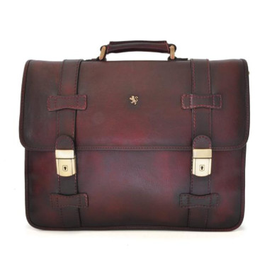 Pratesi BCH500 - Briefcase Vallombrosa in cow leather Bruce Chianti