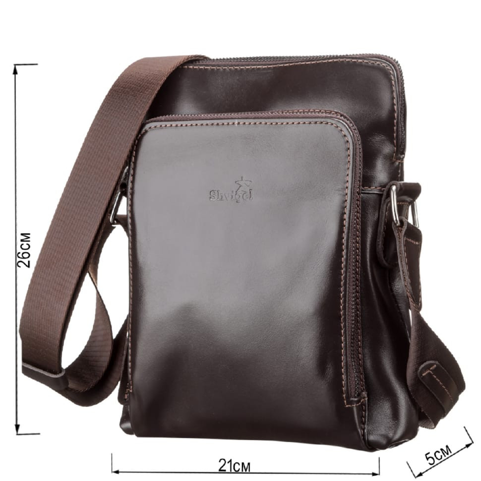 Men's bag SHVIGEL 11100 leather Brown