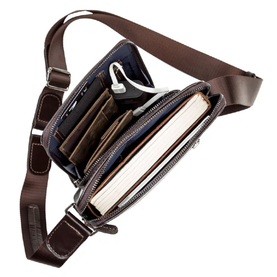 Men's bag SHVIGEL 11100 leather Brown