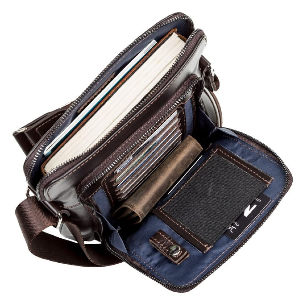Men's bag SHVIGEL 11100 leather Brown