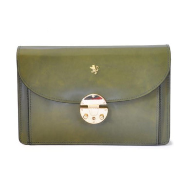 Pratesi RVS203/D - Tullia d'Aragona Lady Bag in cow leather Radica Dark Green