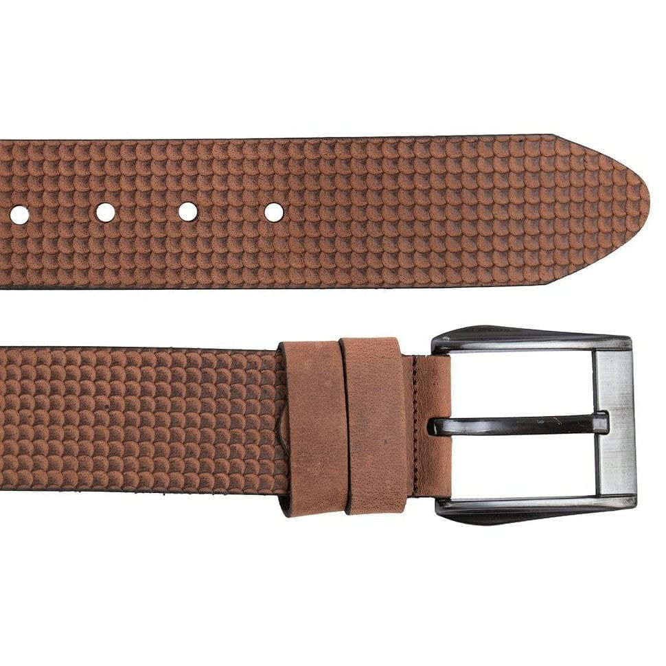 Шкіряний ремень YSK джинси 5 см 2083 -6 світлий нубук