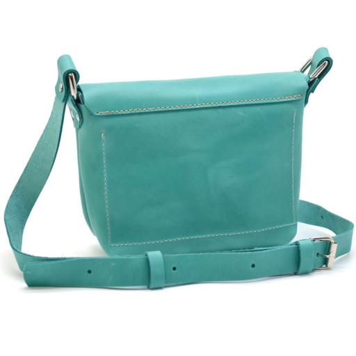 Невелика жіноча сумка через плече TARWA RKl-8077-3md блакитна