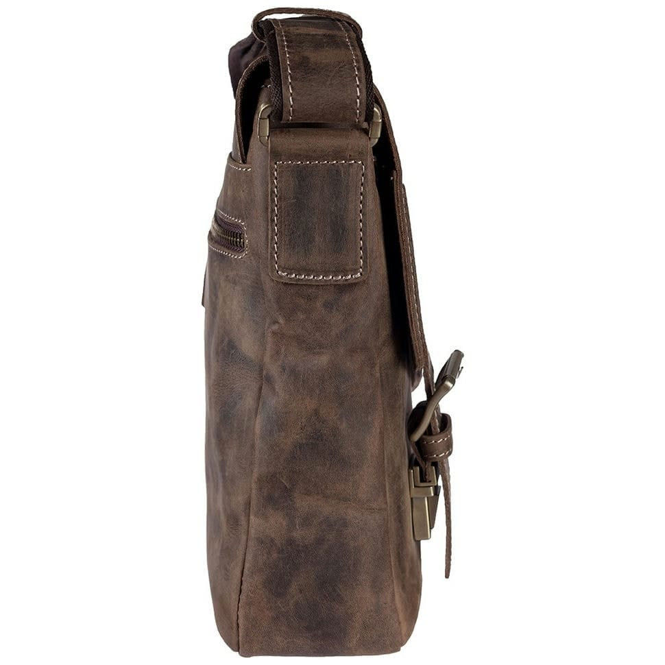 Барсетка м'яка шкіряна Tony Bellucci 5164-06 коричневий нубук