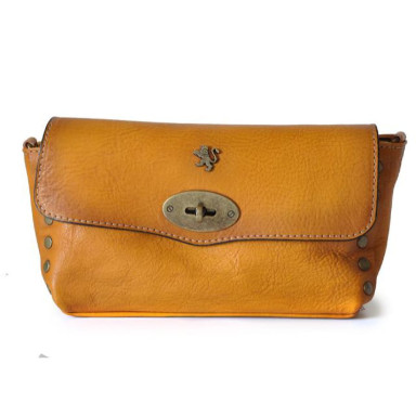 Pratesi BCO160/G - S.Bernardo Big Clutche in cow leather Bruce Cognac