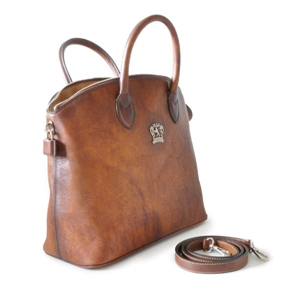 Pratesi BCO348 - Versilia Bruce Handbag in cow leather Bruce Cognac