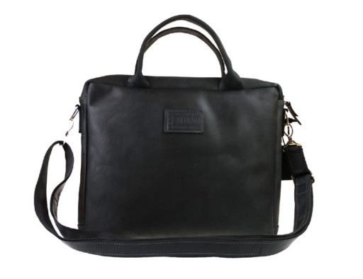 Сумка чоловіча для документів велика шкіряна А4 SULLIVAN 74222 (48) чорна