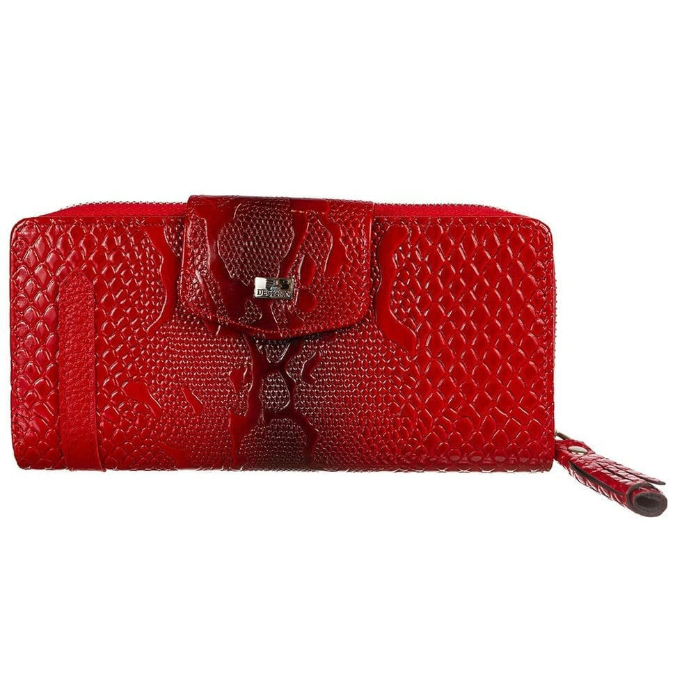 Гаманець жіночий шкіряний Desisan 731-500 червоний візерунок