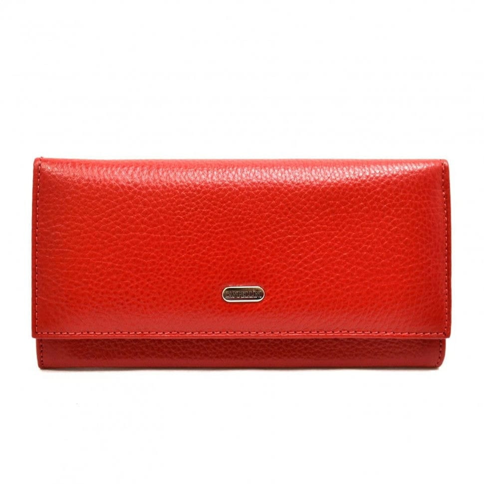 Гаманець жіночий шкіряний CANPEL 2035-172 червоний флотар