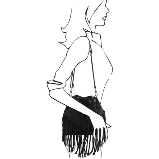 Жіноча сумка на плече Firenze (Італія) fz189605 чорна