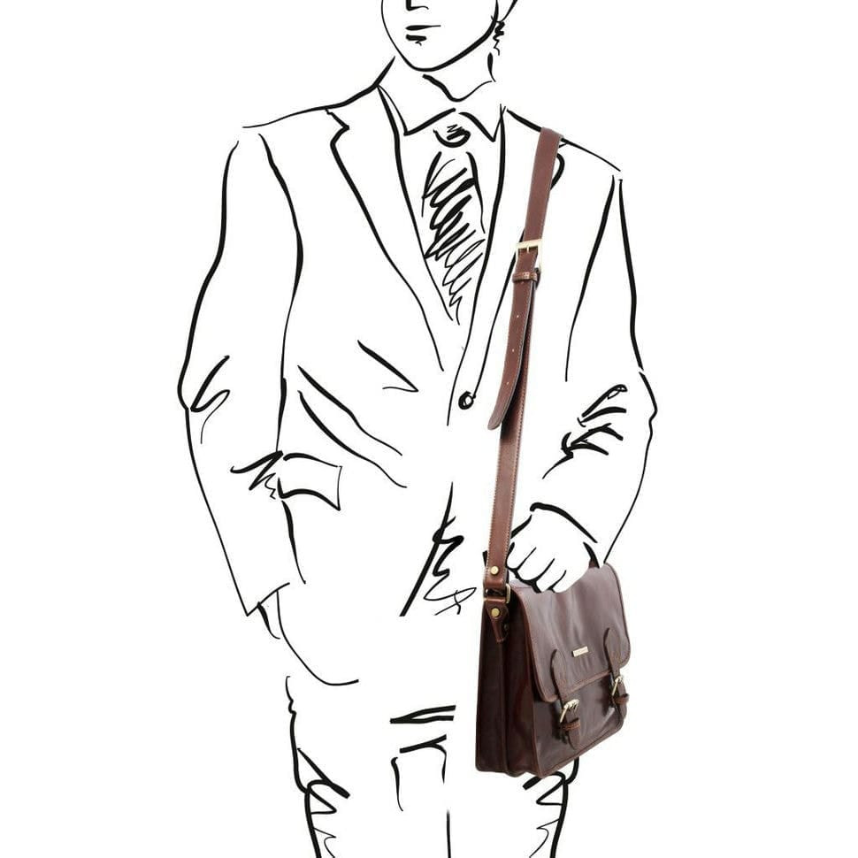 Чоловічий шкіряний месенджер Tuscany Leather Postina TL141288