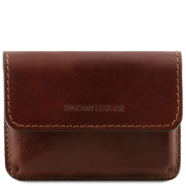 Exclusive leather business cards holder Tuscany TL141378 