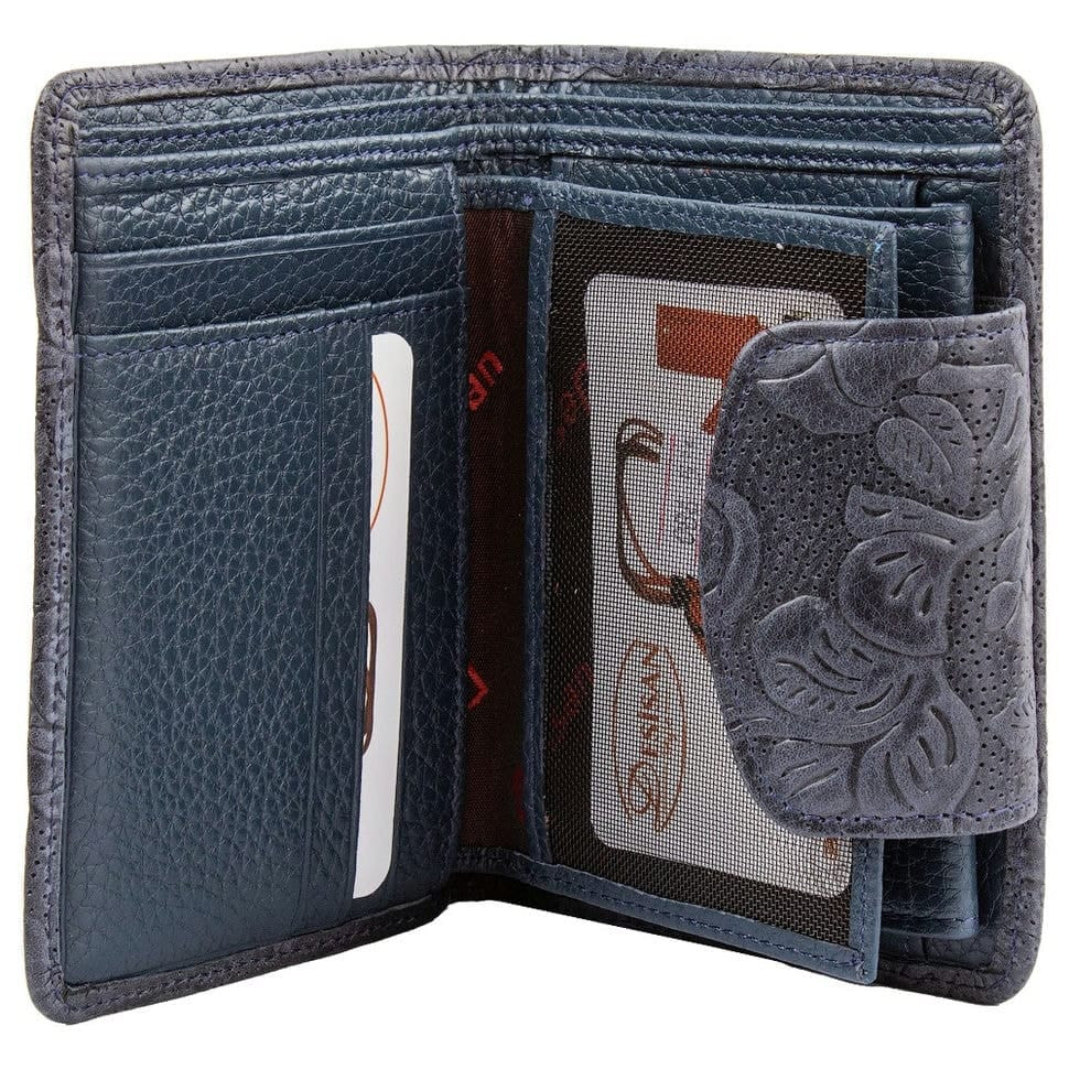 Гаманець жіночий Desisan 086-515 сині квіти