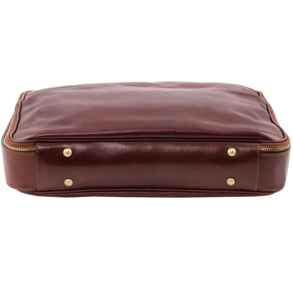 Шкіряна сумка для ноутбука Vicenza на блискавці Tuscany TL140235