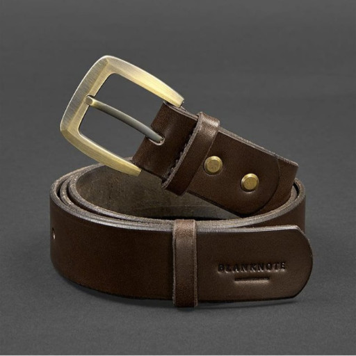 Чоловічий шкіряний вузький ремінь 33 мм.