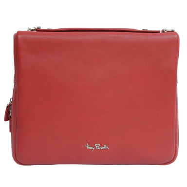Leather bag Contatto 9594-28 rosso red