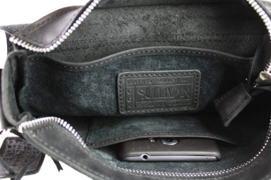 Сумка мужская кожаная на плечо SULLIVAN 35448(31) черная