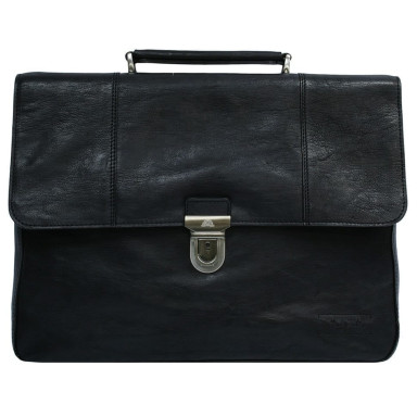 Шкіряний портфель Varsavia 9943 nero чорний