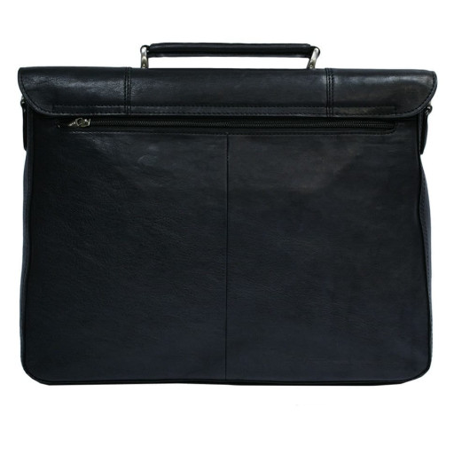 Шкіряний портфель Varsavia 9943 nero чорний