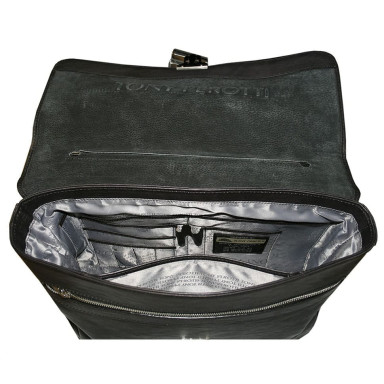 Шкіряний портфель Varsavia 9943 nero чорний