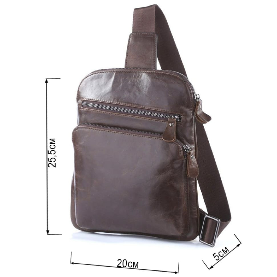 Сумка чоловіча Vintage 14185 Коричнева