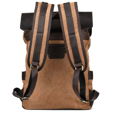 Laptop backpack made of canvas and crazy horse RCc-9001-4lx from TARWA brand