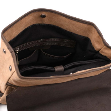 Laptop backpack made of canvas and crazy horse RCc-9001-4lx from TARWA brand