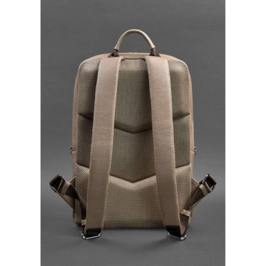 Light beige leather womens backpack Foster BN-BAG-39