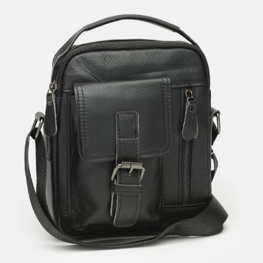 Men's leather bag Keizer K11827-black