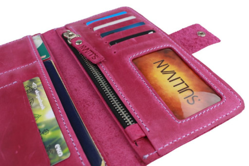 Гаманець жіночий під паспорт SULLIVAN 80257(10) фуксія