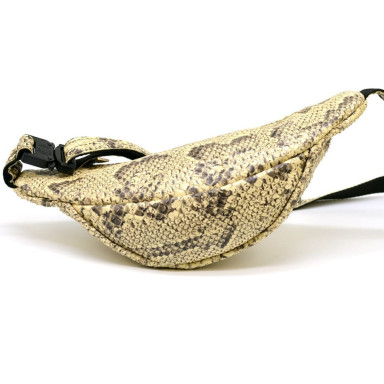 Exclusive banana belt bag made of python skin REP5-3035-3md from Tarwa
