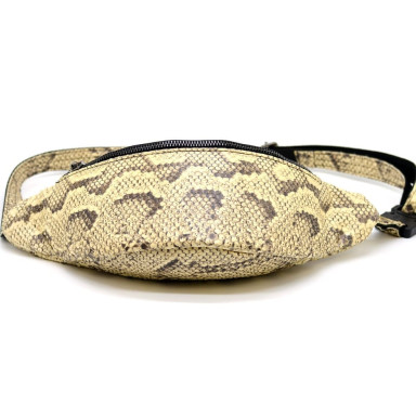Exclusive banana belt bag made of python skin REP5-3035-3md from Tarwa