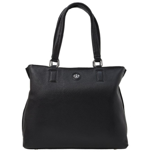 Сумка жіноча шкіряна DOR FLINGER DF2020060-1 чорна