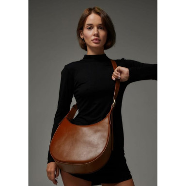 Women's leather bag Vivian light brown