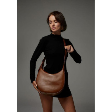 Women's leather bag Vivian light brown